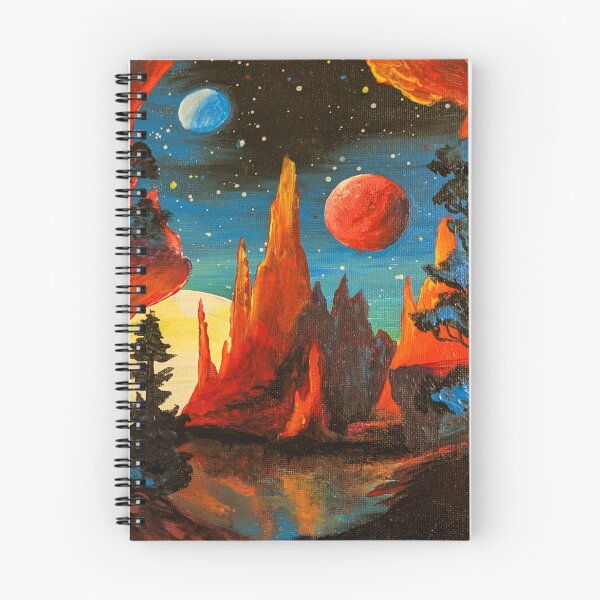 Item preview, Lyndrion - Planet Rocky Desert Landscape at Night designed and sold by DreamTrek.