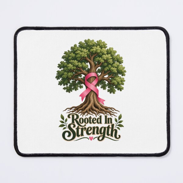 Item preview, Rooted In Strength Oak Tree Ribbon Cancer Support designed and sold by UniversPlant | Blooming with Hope.