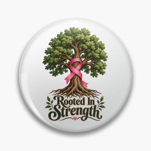 Item preview, Rooted In Strength Oak Tree Ribbon Cancer Support designed and sold by UniversPlant | Blooming with Hope.