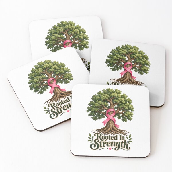 Item preview, Rooted In Strength Oak Tree Ribbon Cancer Support designed and sold by UniversPlant | Blooming with Hope.