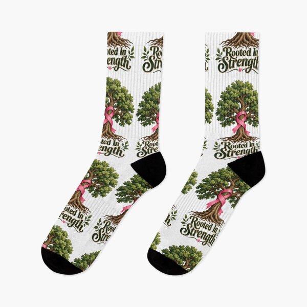 Item preview, Rooted In Strength Oak Tree Ribbon Cancer Support designed and sold by UniversPlant | Blooming with Hope.