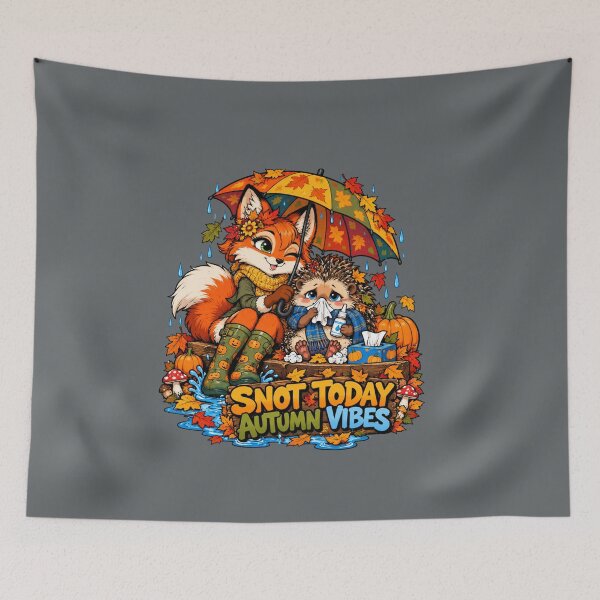 Item preview, Snot Today – Funny Fox & Hedgehog Autumn Vibes designed and sold by Aimetoi.