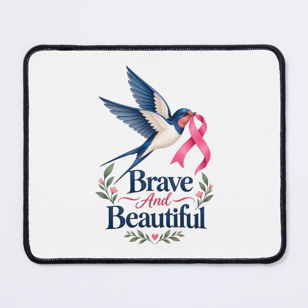 Item preview, Brave And Beautiful Bird Ribbon Cancer Recovery Hope designed and sold by UniversPlant | Blooming with Hope.