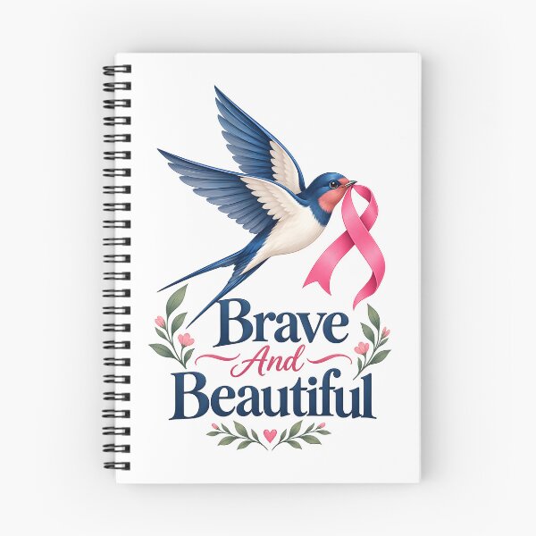 Item preview, Brave And Beautiful Bird Ribbon Cancer Recovery Hope designed and sold by UniversPlant | Blooming with Hope.