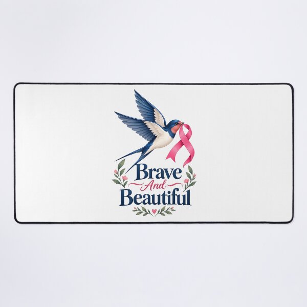 Item preview, Brave And Beautiful Bird Ribbon Cancer Recovery Hope designed and sold by UniversPlant | Blooming with Hope.
