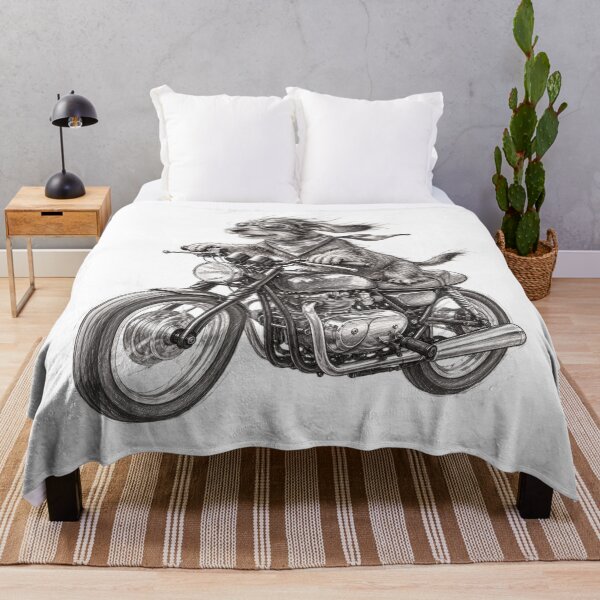 Item preview, Born to Be Wild: Biker Dachshund Sketch designed and sold by Russell Thorne.