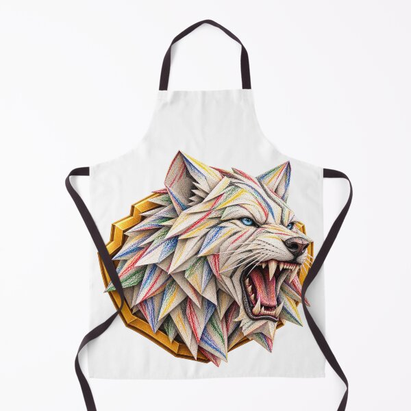 Item preview, White Tiger Origami Art – Roaring Geometric Paper Tiger Head | PLUSHIWORLD designed and sold by PLUSHIWORLDtm.