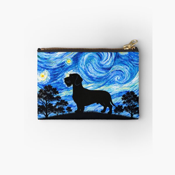 Item preview, Funny Wild-Boar Dachshund Dog Starry Night Painting Moon Star Mom Dad Kids designed and sold by FurryHavenPH.