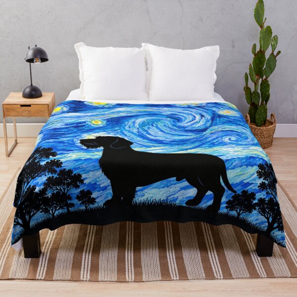 Item preview, Funny Wild-Boar Dachshund Dog Starry Night Painting Moon Star Mom Dad Kids designed and sold by FurryHavenPH.