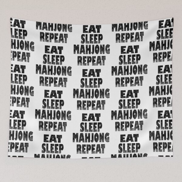 Item preview, Eat Sleep Mahjong Repeat designed and sold by NinniSilver.