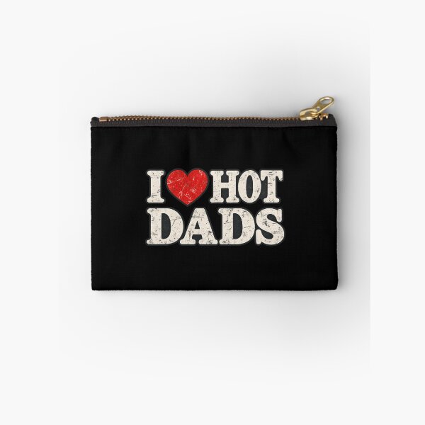 Item preview, I Heart Hot Dads Funny Y2K Vintage Distressed Red Heart designed and sold by Whirx.