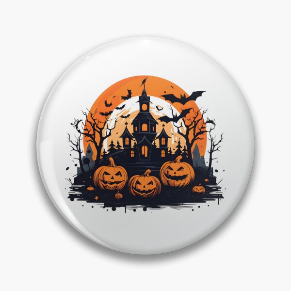 Item preview, Haunted House and Spooky Pumpkins Under the Full Moon designed and sold by interdesigner.