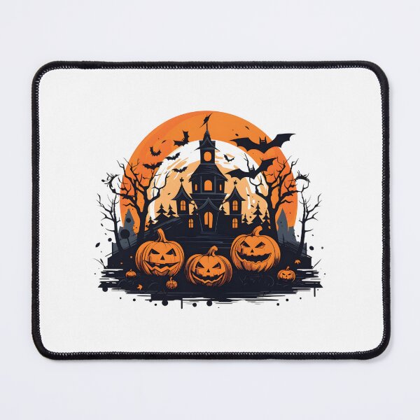 Item preview, Haunted House and Spooky Pumpkins Under the Full Moon designed and sold by interdesigner.