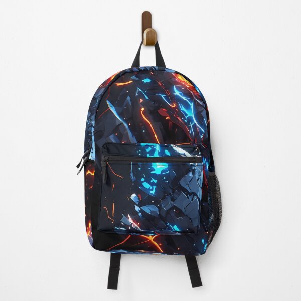 Item preview, Cyber Wolf – Blue Orange Techno Beast Dark Fantasy Art designed and sold by FusionCipher.