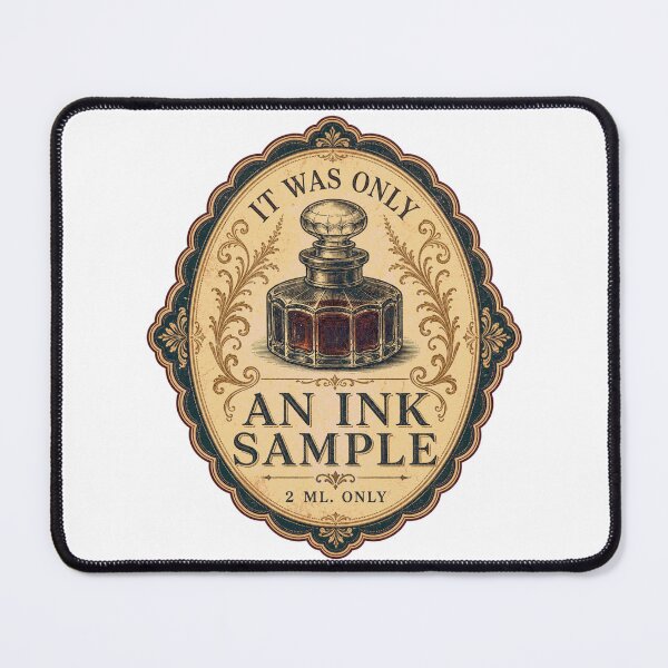 Item preview, It Was Only An Ink Sample Apothecary Label designed and sold by BoosterShop.