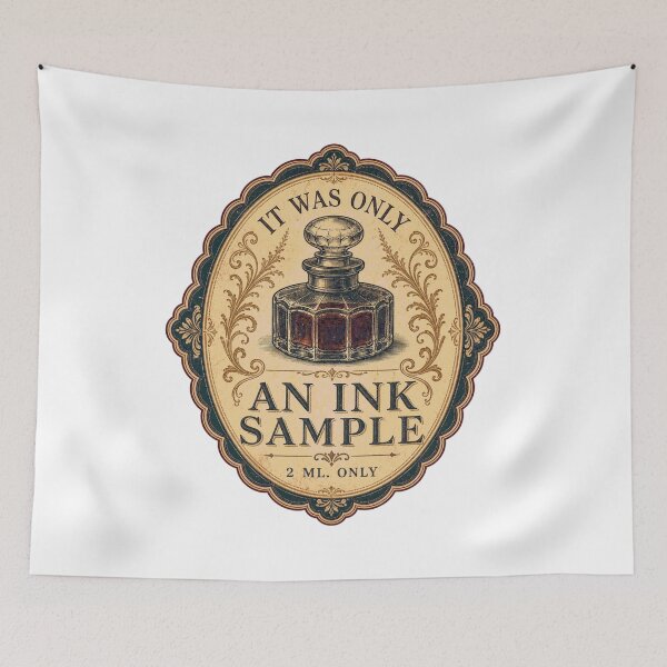 Item preview, It Was Only An Ink Sample Apothecary Label designed and sold by BoosterShop.