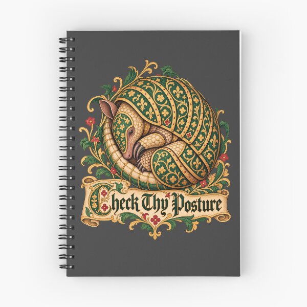 Item preview, Check Thy Posture Medieval Armadillo Renaissance Humor designed and sold by AmiGraph.