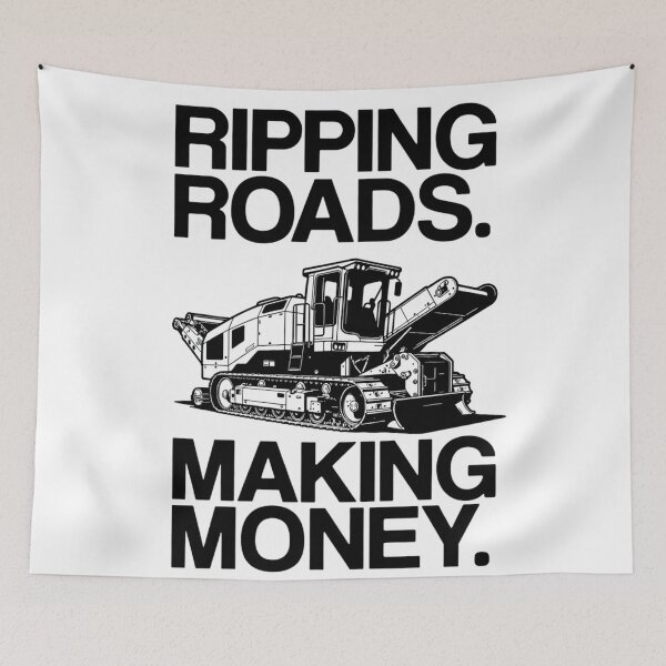 Item preview, Ripping Roads Making Money Road Milling Machine Operator Shirt  designed and sold by katiecorners.