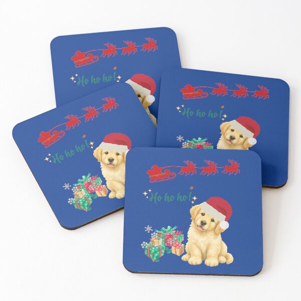 Item preview, Copy of Season of Joy – Cute Golden Retriever Christmas Dog Retro Holiday Art designed and sold by Evelashop.