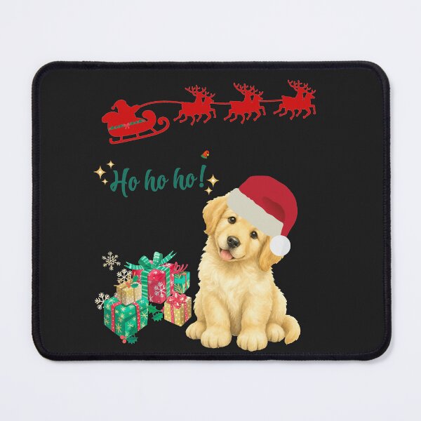 Item preview, Copy of Season of Joy – Cute Golden Retriever Christmas Dog Retro Holiday Art designed and sold by Evelashop.