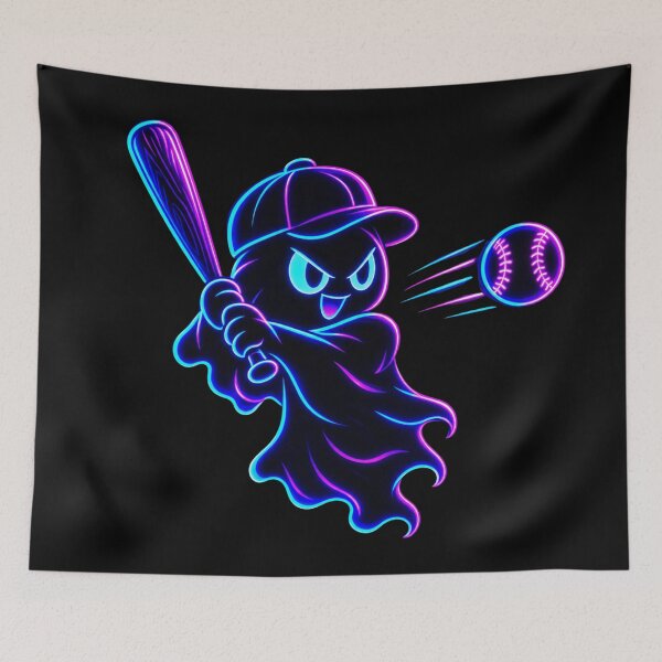Item preview, Spooky Home Run – Halloween Baseball Ghost designed and sold by PaTkA art.