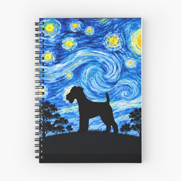 Item preview,  Funny Welsh Terrier Dog Starry Night Painting Moon Star Mom Dad Kids designed and sold by FurryHavenPH.