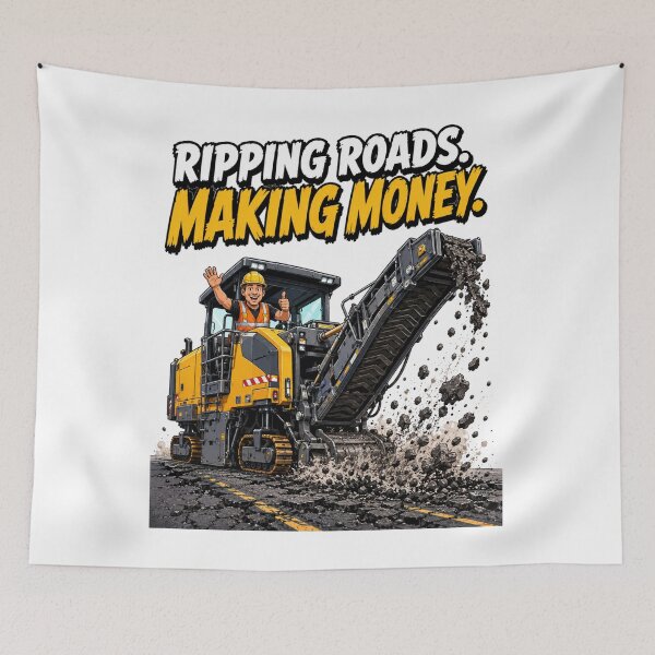 Item preview, Ripping Roads Making Money Funny Road Milling Machine Operator designed and sold by katiecorners.