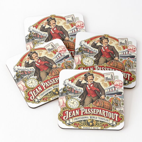 Item preview, Jean Passepartout — Professional World Traveler — Victorian Literary Adventure designed and sold by Past in Threads.