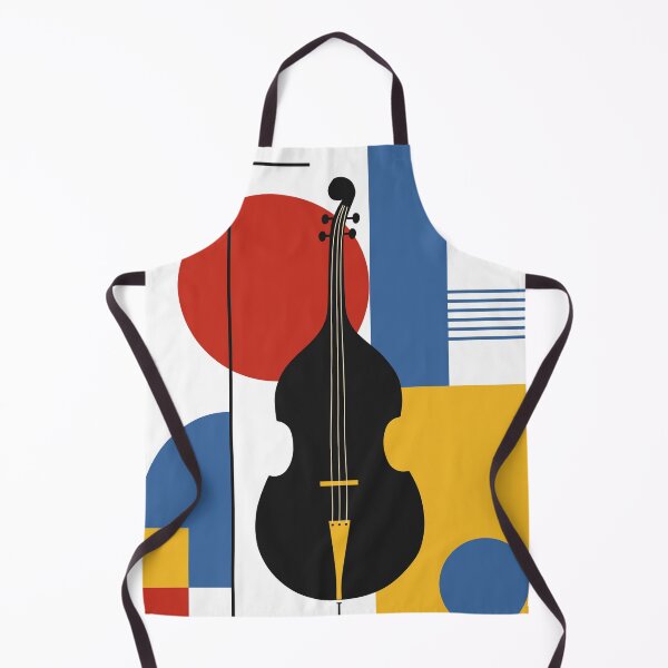 Item preview, Bauhaus Double Bass Print | Mid Century Modern Music Art | Abstract Upright Bass Print | Geometric Jazz Decor designed and sold by Studio pod Burom.