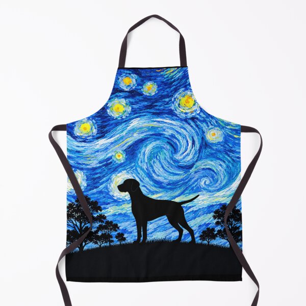 Item preview, Funny Weimaraner Dog Starry Night Painting Moon Star Mom Dad Kids designed and sold by FurryHavenPH.