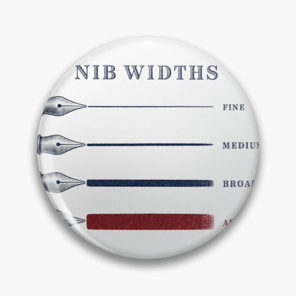 Item preview, Nib Widths Fine Medium Broad Another Chart designed and sold by BoosterShop.