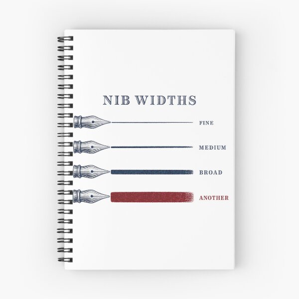 Item preview, Nib Widths Fine Medium Broad Another Chart designed and sold by BoosterShop.