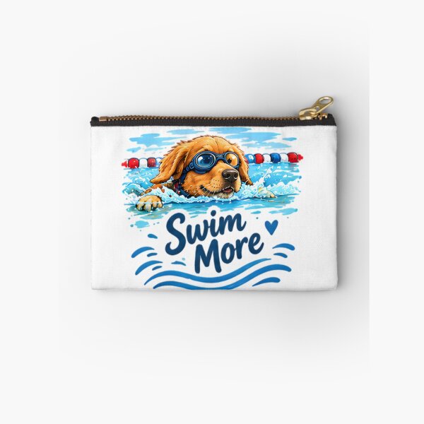 Item preview, Swim More Cute Swimming Golden Retriever designed and sold by Pyt27.