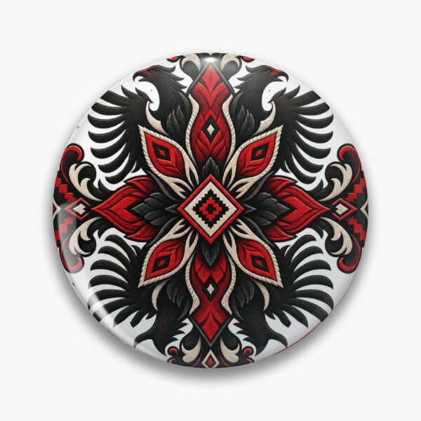 Item preview, Albanian Double Eagle Traditional Embroidery Pattern Design designed and sold by VisualLine.al.