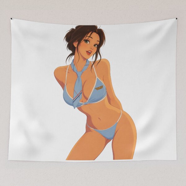 Item preview, Vintage Aviation Pin Up Girl – Retro Pilot Girl Aesthetic designed and sold by  Hollow Moon Studios..