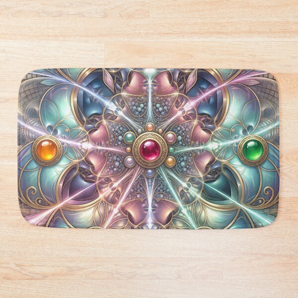 Item preview, Mystical Gemstone Mandala Sacred Geometry designed and sold by Frackxion.