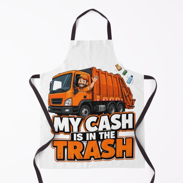 Item preview, Funny Garbage Truck T-Shirt – My Cash Is In The Trash designed and sold by katiecorners.