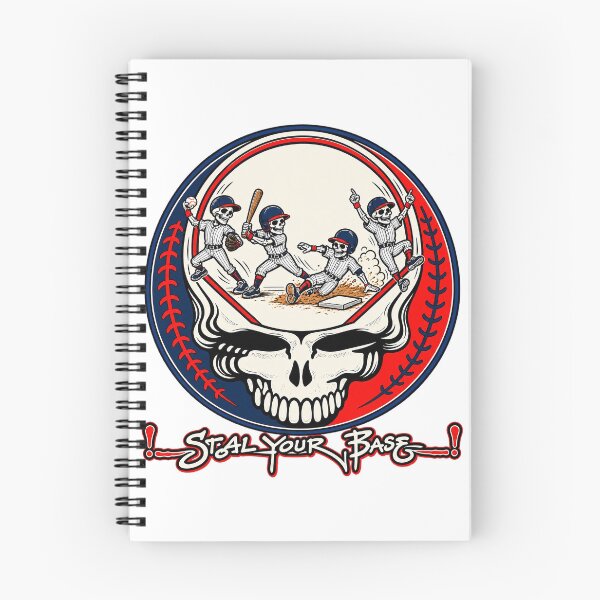 Item preview, Grateful Dead Steal Your Base Boston Baseball Skull Vintage designed and sold by CozyCubs-Art.
