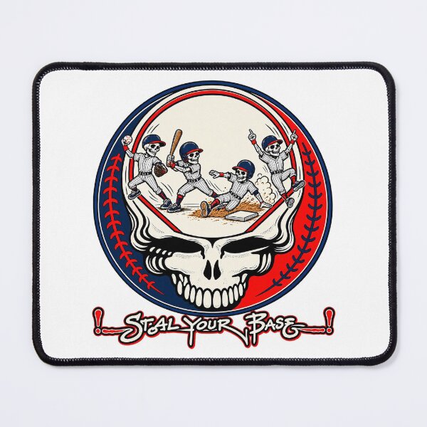 Item preview, Grateful Dead Steal Your Base Boston Baseball Skull Vintage designed and sold by CozyCubs-Art.