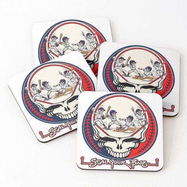Item preview, Grateful Dead Steal Your Base Boston Baseball Skull Vintage designed and sold by CozyCubs-Art.