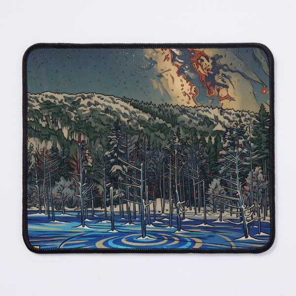 Item preview, Ukiyo-e Winter Mountain Blizzard - The Snow Gorge of Bitter Cold designed and sold by conohitoAI-ArtGallery.