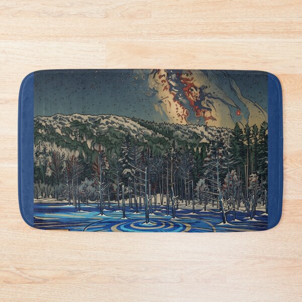 Item preview, Ukiyo-e Winter Mountain Blizzard - The Snow Gorge of Bitter Cold designed and sold by conohitoAI-ArtGallery.