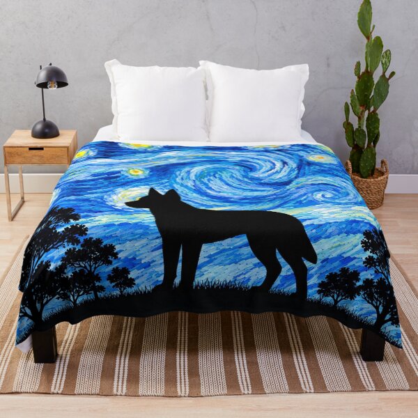 Item preview, Funny Texas Heeler Dog Starry Night Painting Moon Star Mom Dad Kids designed and sold by FurryHavenPH.