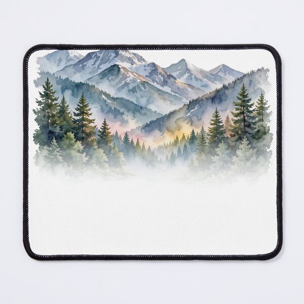 Item preview, Happy Little Lake at Dawn - Bob Ross Fan Art Nature Tee designed and sold by KERK Art and Design.
