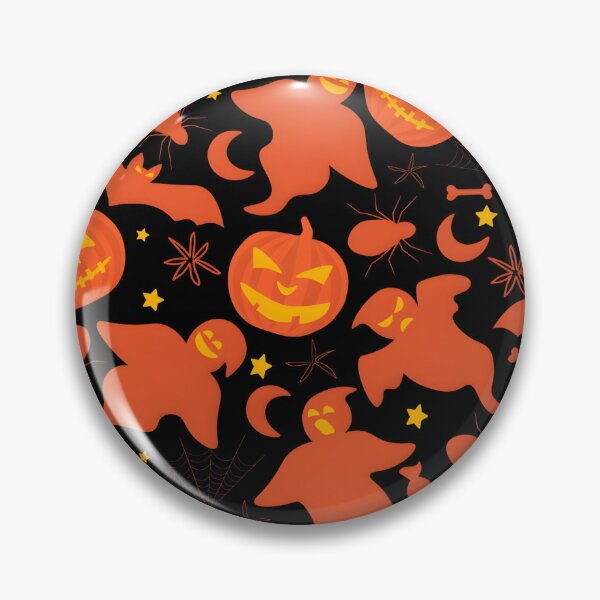 Item preview, Seamless Halloween Pattern with Ghosts, Pumpkins, and Spiders designed and sold by interdesigner.