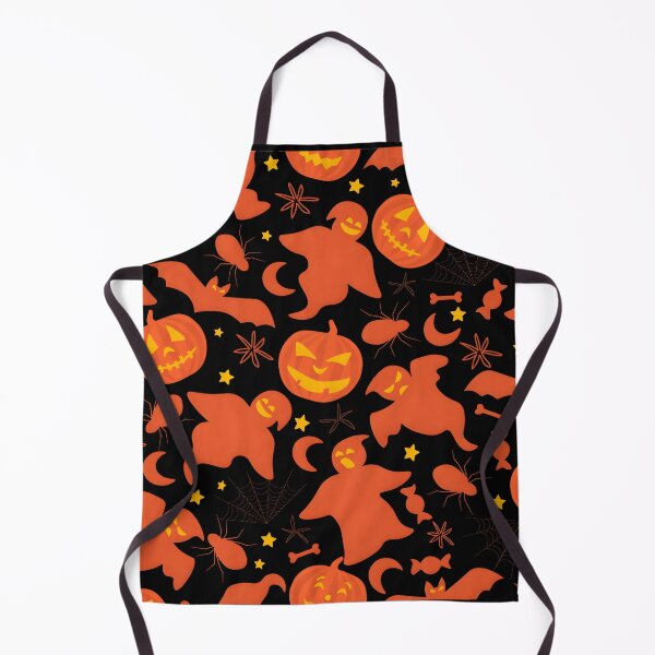 Item preview, Seamless Halloween Pattern with Ghosts, Pumpkins, and Spiders designed and sold by interdesigner.