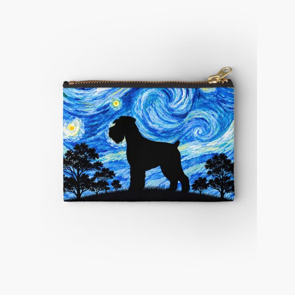 Item preview, Funny Standard Schnauzer Dog Starry Night Painting Moon Star Mom Dad Kids designed and sold by FurryHavenPH.