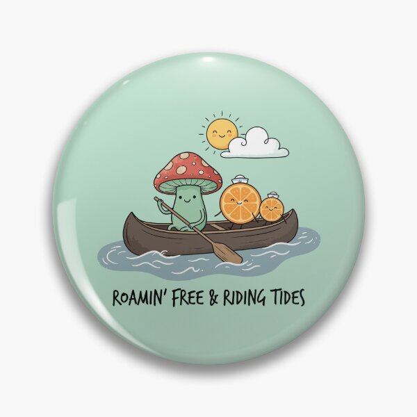 Item preview, Cute Mushroom Orange Slices Canoe River Nature Adventure designed and sold by Amir Faysal.