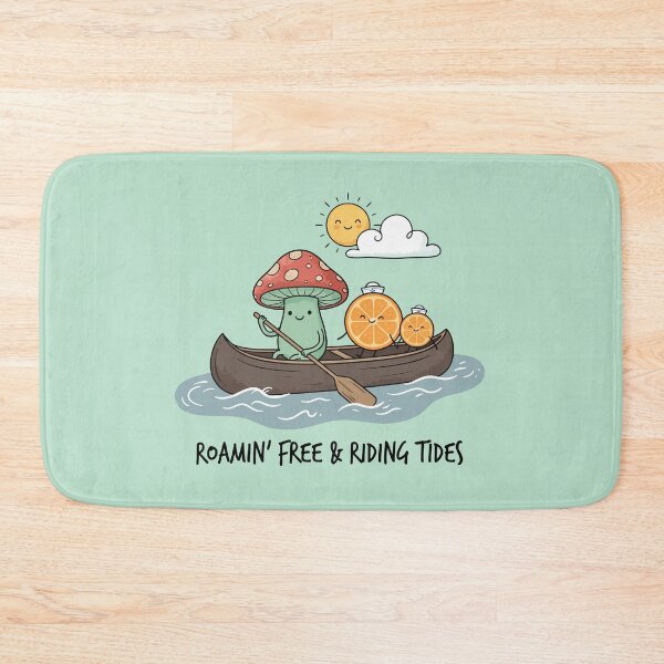 Item preview, Cute Mushroom Orange Slices Canoe River Nature Adventure designed and sold by Amir Faysal.