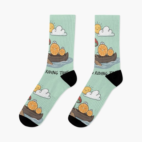 Item preview, Cute Mushroom Orange Slices Canoe River Nature Adventure designed and sold by Amir Faysal.